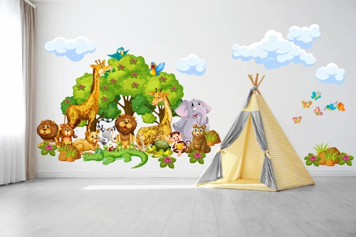 naklejki-na-sciane-dla-dzieci-safari-41049-wesole-zwierzaki.webp
