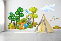 naklejki-na-sciane-dla-dzieci-safari-41048-wesole-zwierzaki.webp