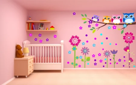 Naklejka na ścianę - mądra łączka