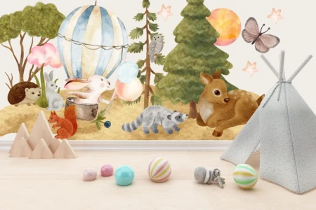 Naklejka na ścianę - zaczarowana polana