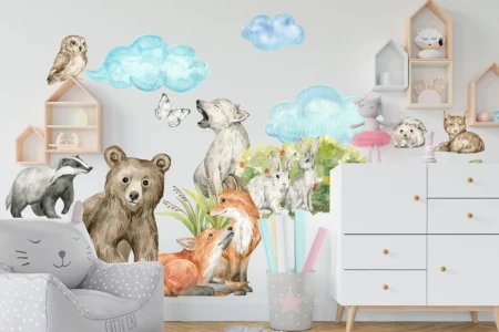 Naklejka na ścianę - przygoda na polanie