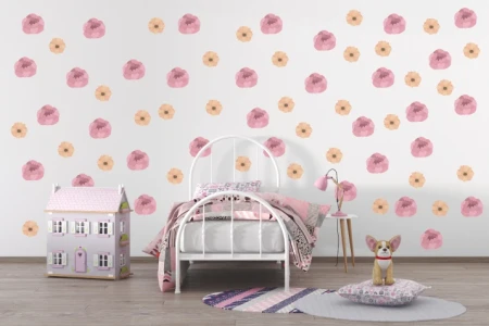 Naklejka na ścianę - pastelowy ogród