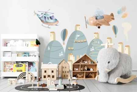 Naklejka na ścianę - magiczny lot