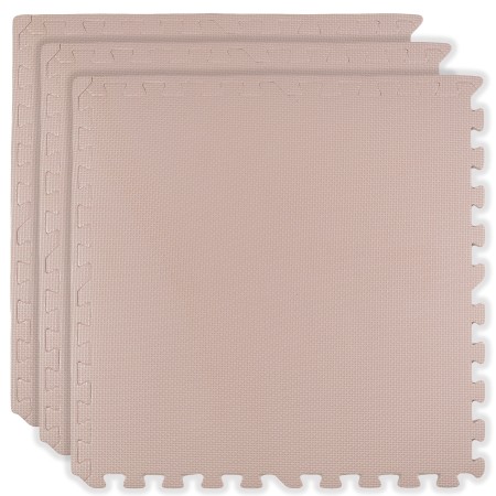 Puzzle piankowe 180 × 60 cm – 3 szt. jasnoróżowe