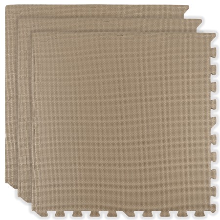 Puzzle piankowe 180 × 60 cm – 3 szt. jasnobeżowe