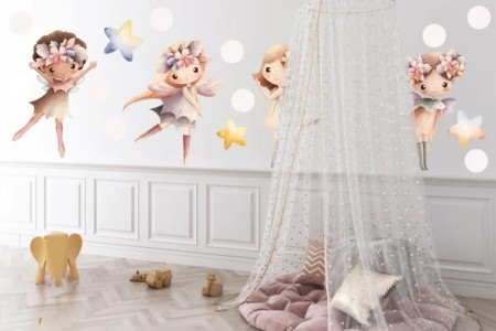 Naklejka na ścianę - tańczące wróżki