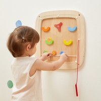 Drewniana tablica manipulacyjna sensoryczna - gra w pinball