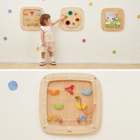 Drewniana tablica manipulacyjna sensoryczna - gra w pinball