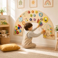Tablica manipulacyjna sensoryczna - łuk Montessori