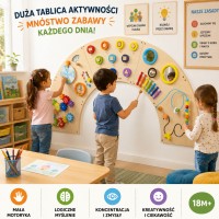 Tablica manipulacyjna sensoryczna - łuk Montessori