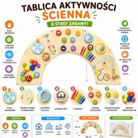 Tablica manipulacyjna sensoryczna - łuk Montessori
