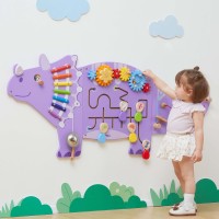 Tablica  manipulacyjna sensoryczna - dinazur triceratops
