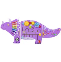 Tablica  manipulacyjna sensoryczna - dinazur triceratops