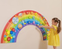 Tablica manipulacyjna sensoryczna - tęcza