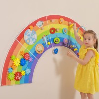 Tablica manipulacyjna sensoryczna - tęcza