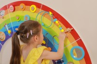Tablica manipulacyjna sensoryczna - tęcza