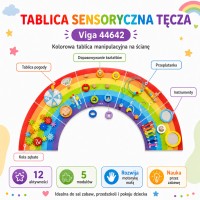 Tablica manipulacyjna sensoryczna - tęcza