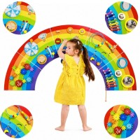 Tablica manipulacyjna sensoryczna - tęcza