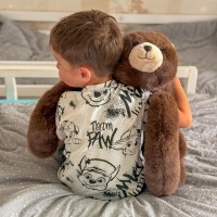 Pluszak sensoryczny obciążeniowy, przytulanka 65 cm – miś niedźwiadek