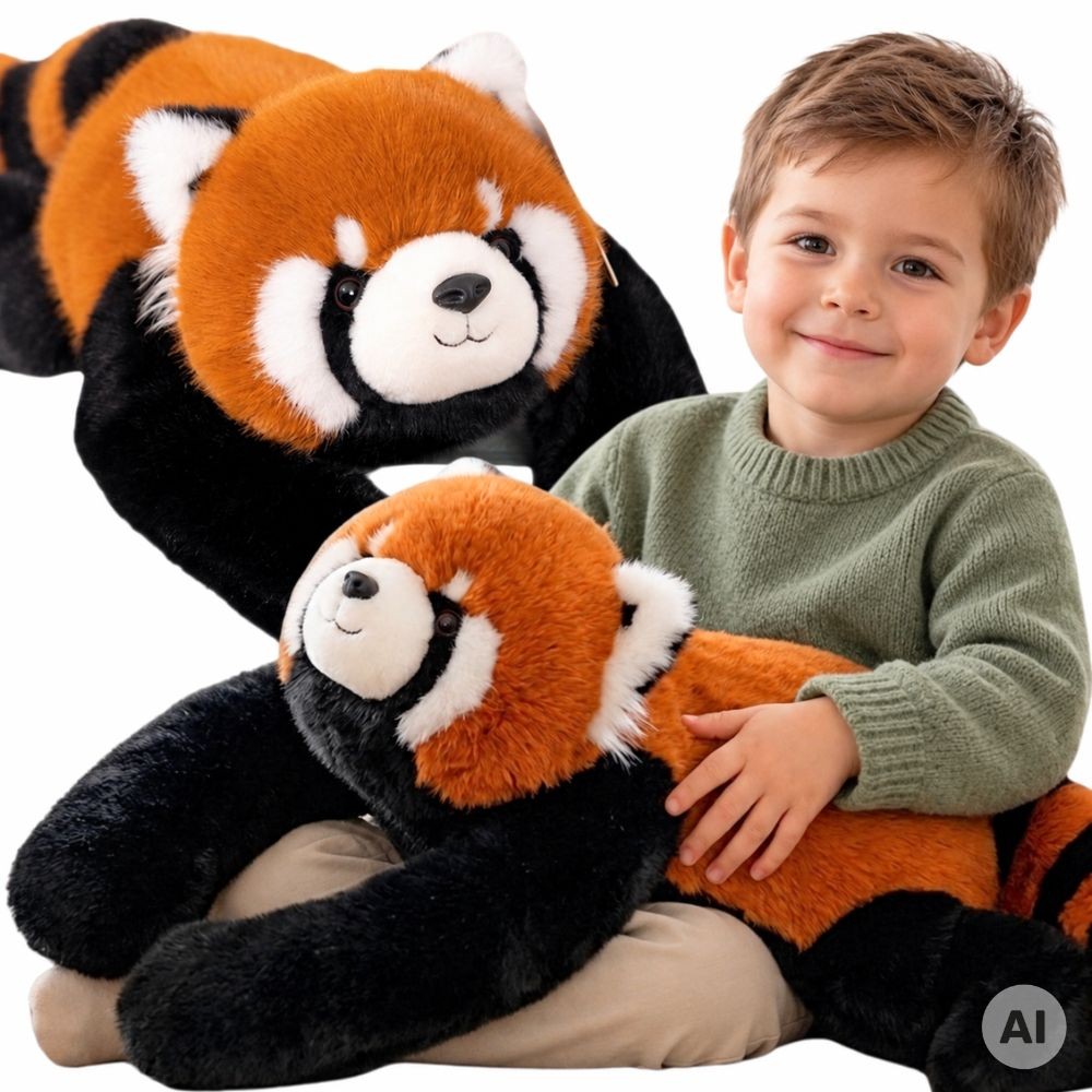 Pluszak sensoryczny obciążeniowy, przytulanka 65 cm – ruda panda