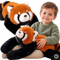 Pluszak sensoryczny obciążeniowy, przytulanka 65 cm – ruda panda