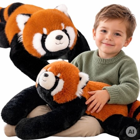 Pluszak sensoryczny obciążeniowy, przytulanka 1,5 kg – ruda panda