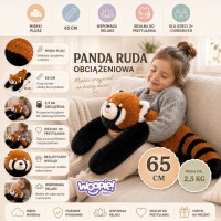 Pluszak sensoryczny obciążeniowy, przytulanka 2,5 kg – ruda panda