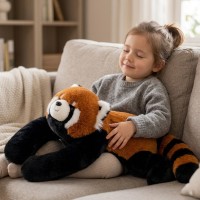 Pluszak sensoryczny obciążeniowy, przytulanka 2,5 kg – ruda panda
