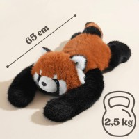 Pluszak sensoryczny obciążeniowy, przytulanka 2,5 kg – ruda panda