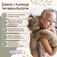 Pluszak sensoryczny obciążeniowy, przytulanka 2,5 kg – leniwiec