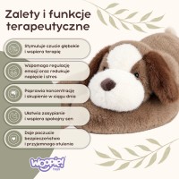 Pluszak sensoryczny obciążeniowy, przytulanka 2,5 kg – piesek