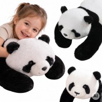 Pluszak sensoryczny obciążeniowy, przytulanka 2,5 kg – panda