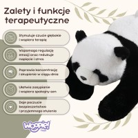 Pluszak sensoryczny obciążeniowy, przytulanka 2,5 kg – panda