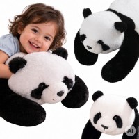 Pluszak sensoryczny obciążeniowy, przytulanka 1 kg – panda