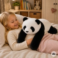 Pluszak sensoryczny obciążeniowy, przytulanka 1 kg – panda