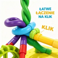 Klocki konstrukcyjne TWIST ART 3D – zestaw edukacyjny 150 elementów