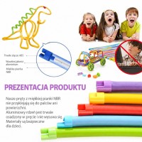 Klocki konstrukcyjne TWIST ART 3D – zestaw edukacyjny 150 elementów