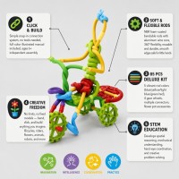 Klocki konstrukcyjne TWIST ART 3D – zestaw edukacyjny 85 elementów