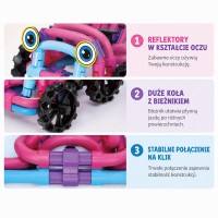 Klocki konstrukcyjne TWIST ART 3D – zestaw edukacyjny 44 elementy