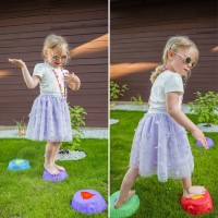 Świecące kamienie sensoryczne do balansowania – zestaw 6 sztuk