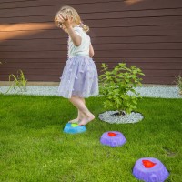 Świecące kamienie sensoryczne do balansowania – zestaw 6 sztuk