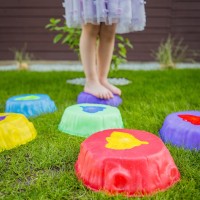 Świecące kamienie sensoryczne do balansowania – zestaw 6 sztuk