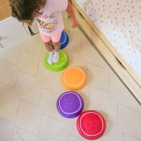 Interaktywne kamienie równoważne z dźwiękiem i światłem – zestaw 5 sztuk