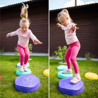 Ścieżka sensoryczna – kamienie do balansowania z wypustkami, zestaw 5 sztuk