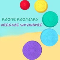 Ścieżka sensoryczna – kamienie do balansowania z wypustkami, zestaw 5 sztuk