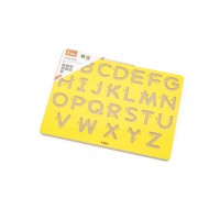 Drewniana tablica grafomotoryczna WIELKIE LITERY – nauka pisania