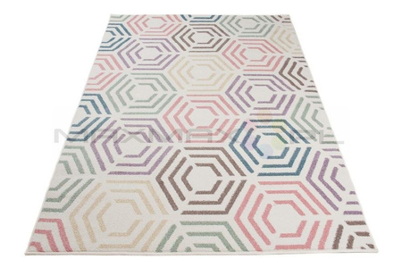Dywan do Przedszkola Kids Pastel Heksagon Multi 46