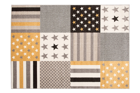 Dywan do Przedszkola Lux 201724 YELLOW / GREY