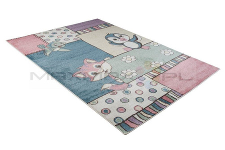 Dywan do Przedszkola Kids Pastel Zwierzaki Multi 47