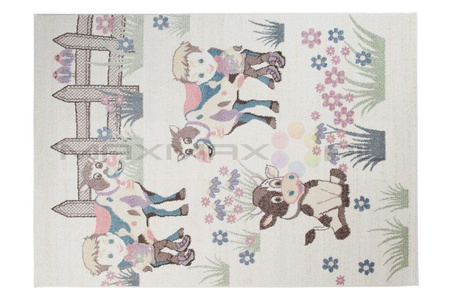 Dywan do Przedszkola Kids Pastel Farma Krem 34